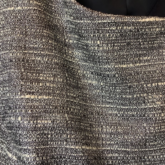 Lane Bryant Blazer Jacket Metallic Silver Black Asymmetric With Zipper Size 18 - Picture 8 of 8